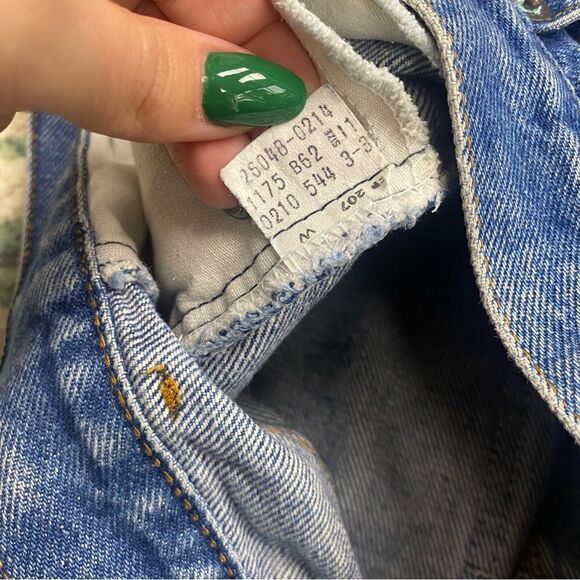 VTG Levi’s Rare Orange Tab High Rise Cut of shorts Size 24 100% cotton - Picture 8 of 9